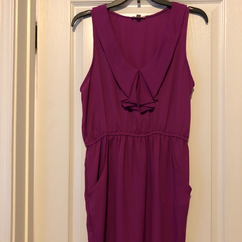 UO Silence + Noise magenta tank dress w/ pockets